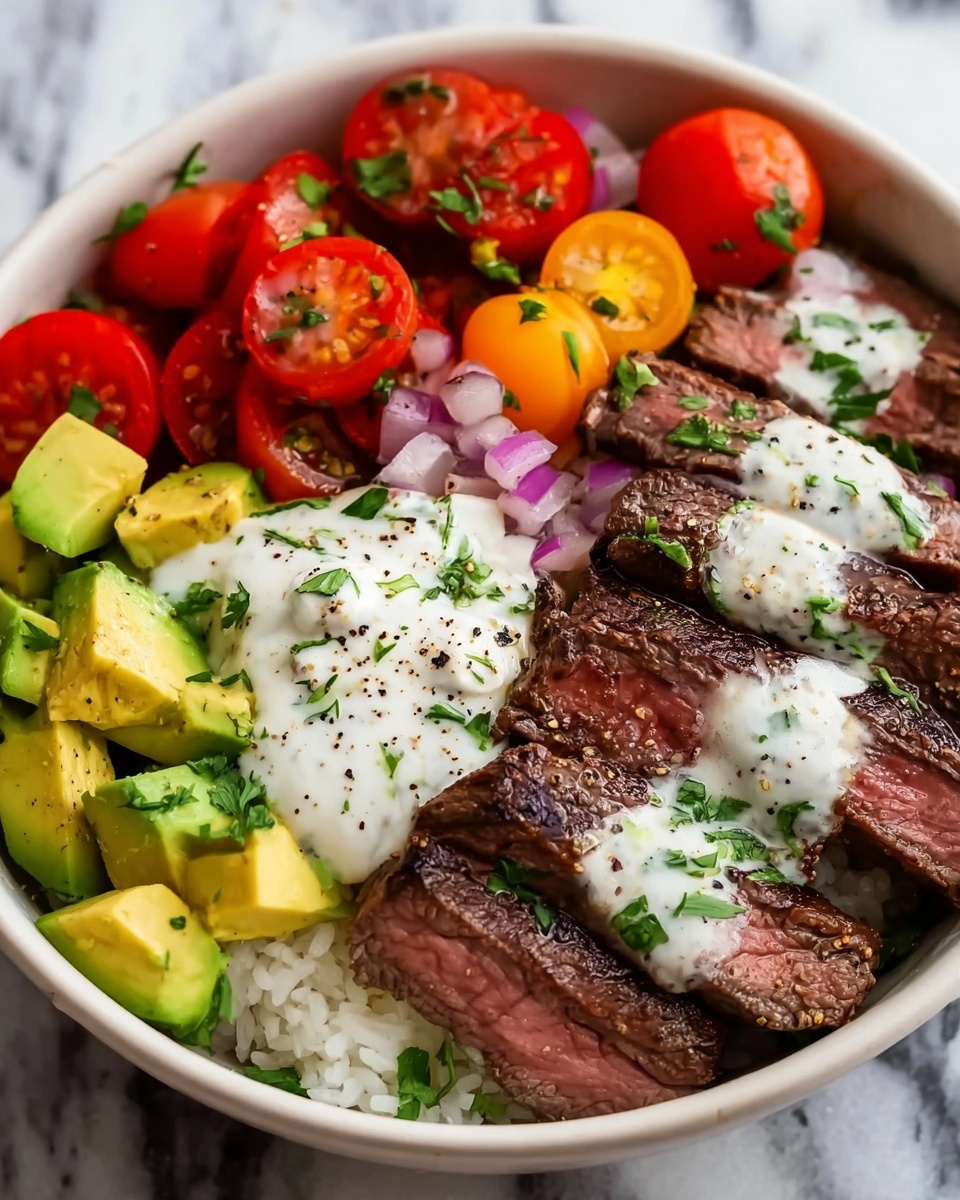 Mediterranean Steak Bowls Recipe - Recipe Image