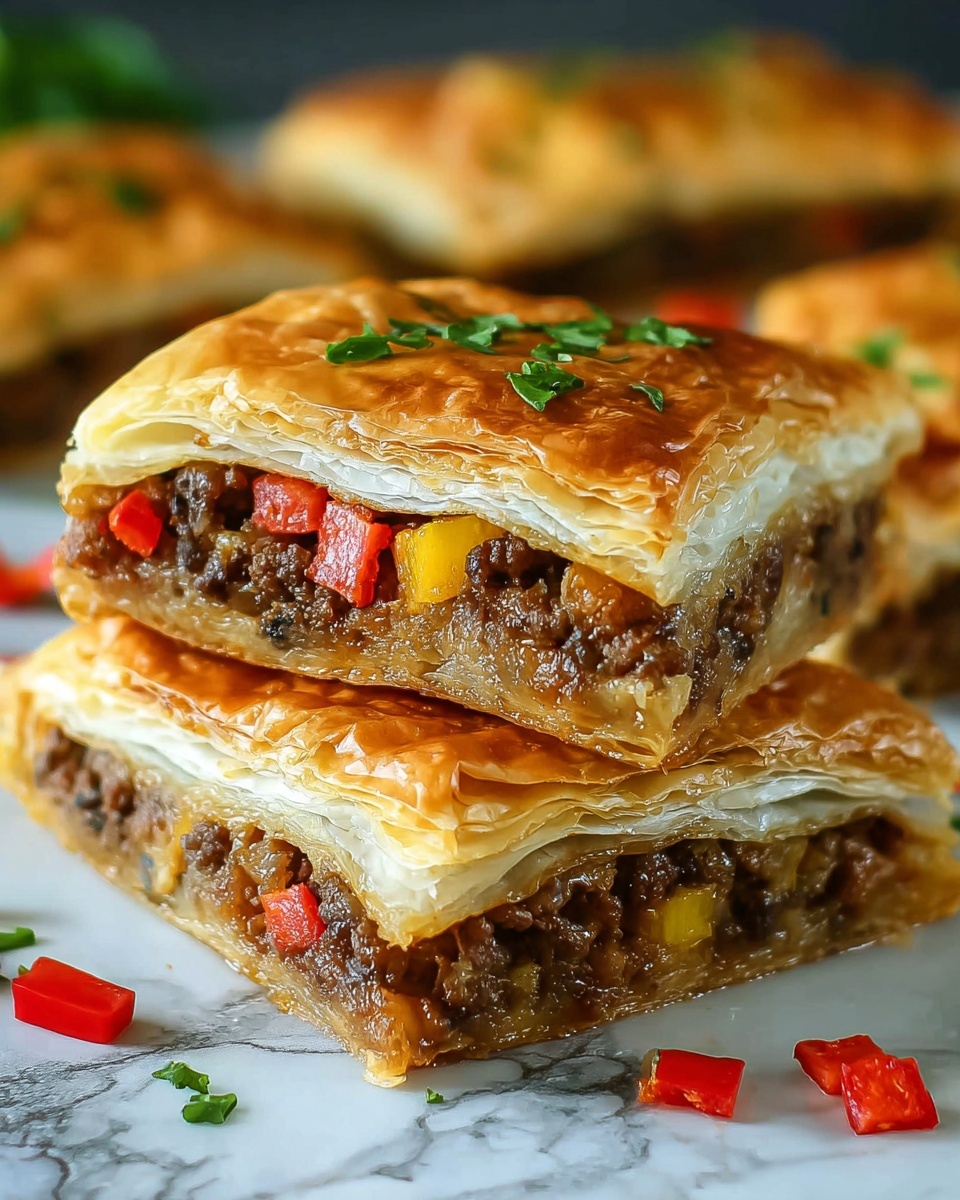 Breakfast Stuffed Puff Pastry Bars Recipe - Recipe Image