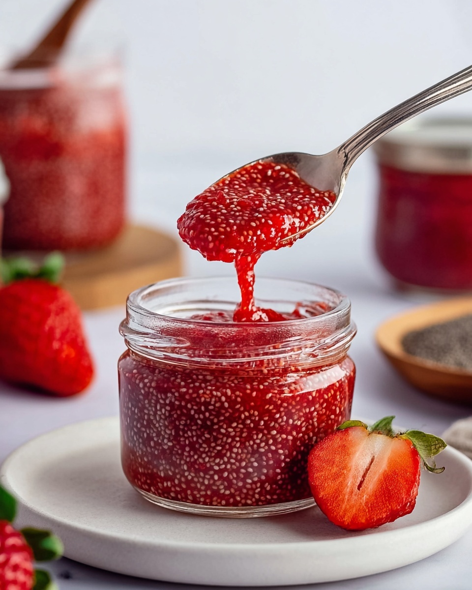 Simple Chia Seed Berry Jam Recipe - Recipe Image