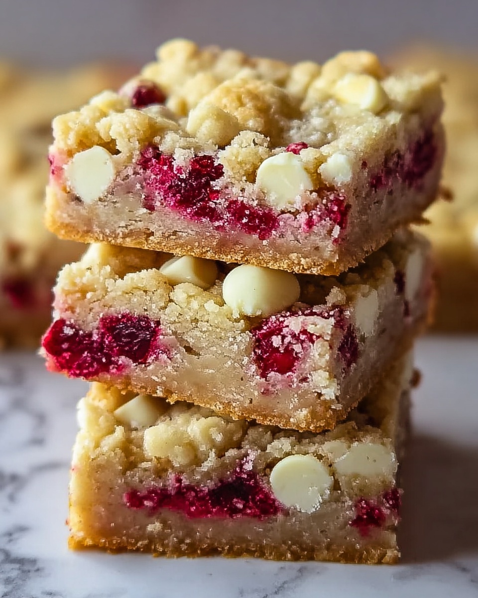 White Chocolate Raspberry Blondies Recipe - Recipe Image
