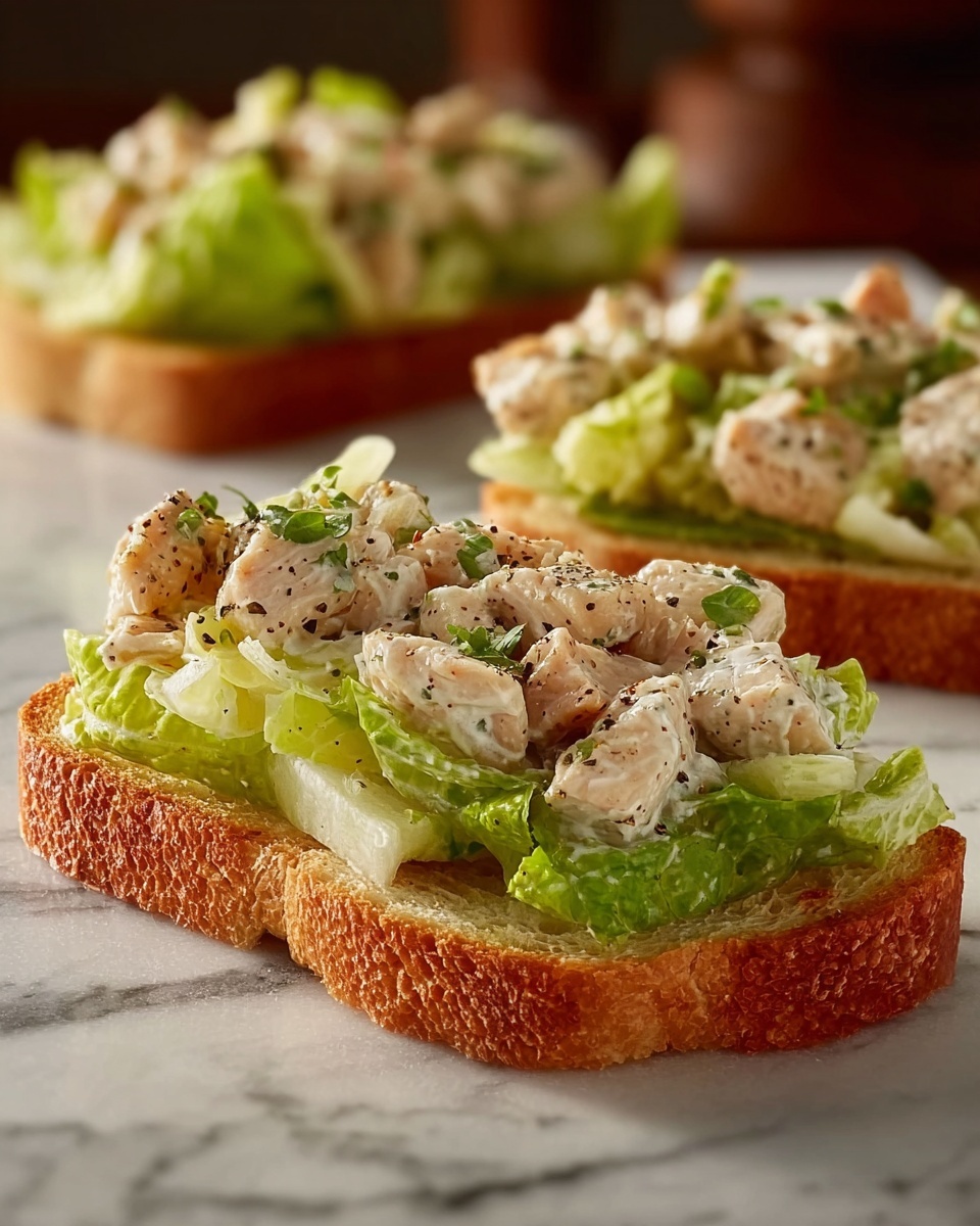 Chopped Chicken Caesar Salad Sandwiches Recipe - Recipe Image