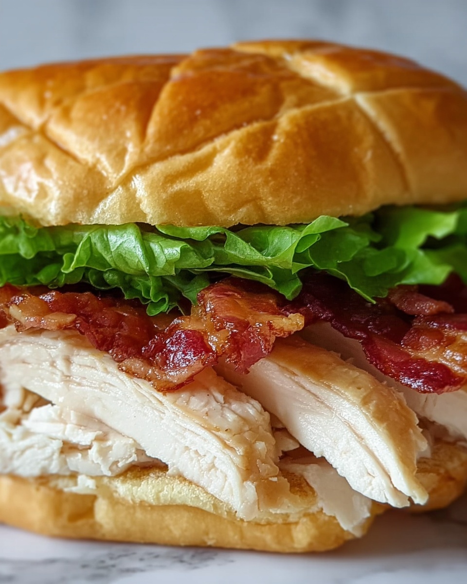 Chicken Caesar Croissant Sandwich Recipe - Recipe Image