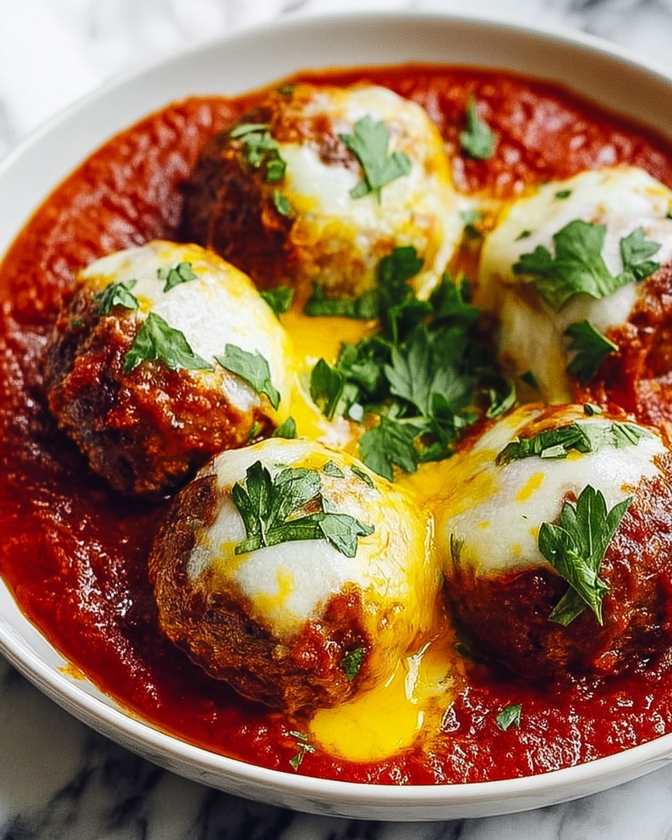 Chicken Parm Meatballs Recipe - Recipe Image