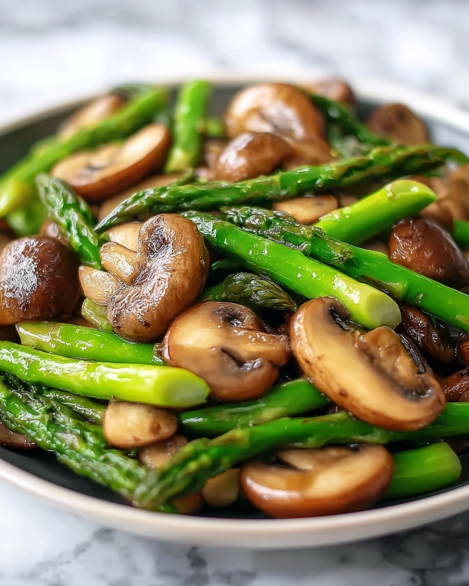 Pickled Mushrooms and Asparagus Recipe - Recipe Image