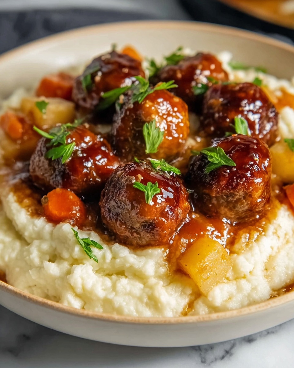 Easy Frozen Meatball Pot Roast Recipe - Recipe Image