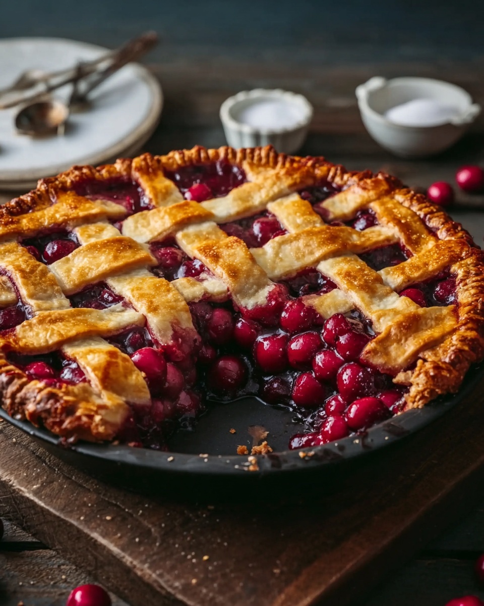 Braided Cranberry-Orange Pie Recipe - Recipe Image
