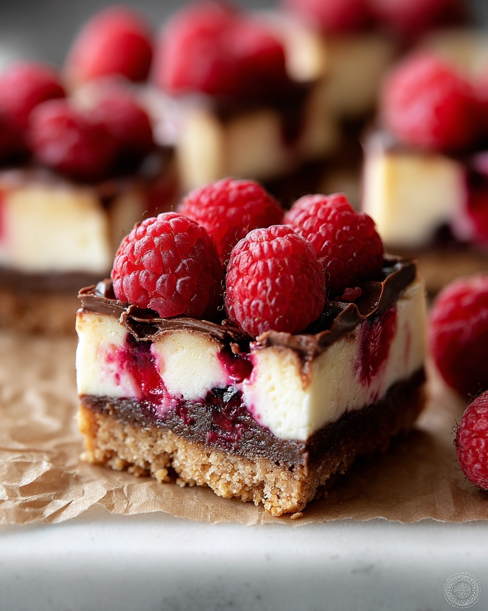 Raspberry Cheesecake Bars Recipe - Recipe Image