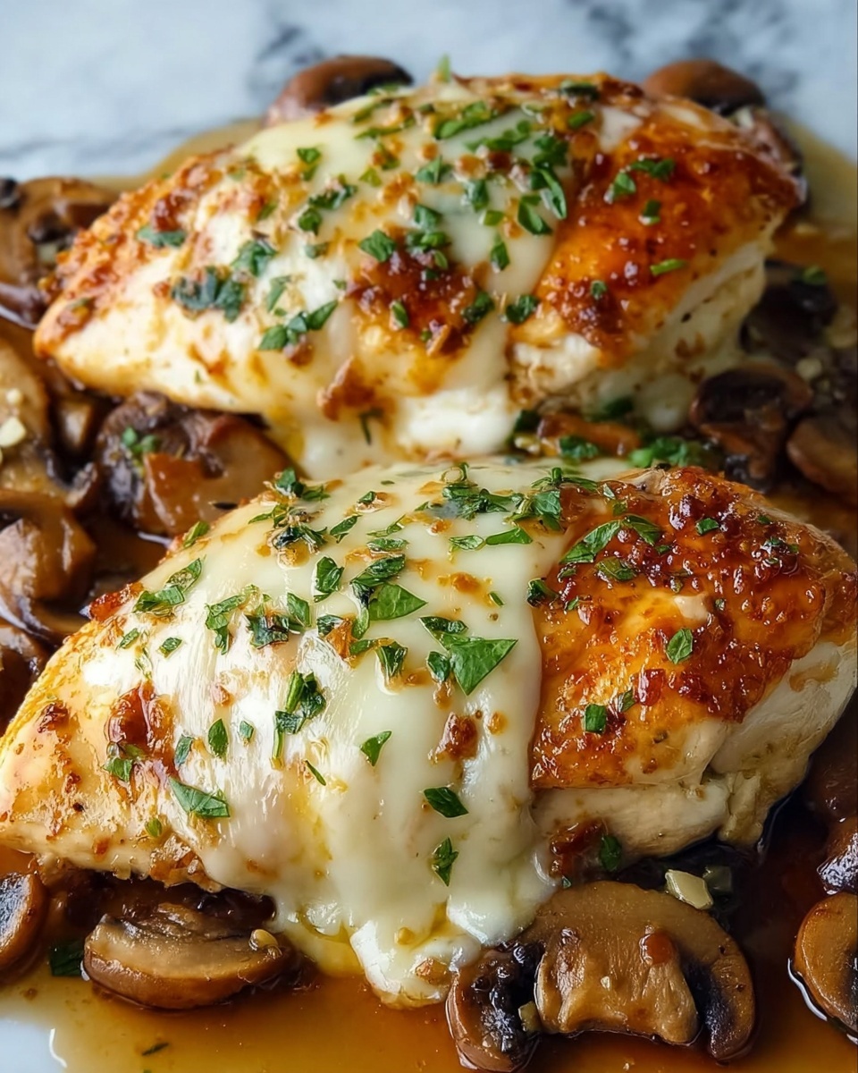 Healthy Mushroom Stuffed Chicken Breast Recipe - Recipe Image