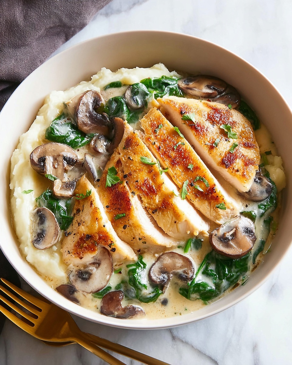 Creamy Chicken Florentine Skillet Recipe - Recipe Image