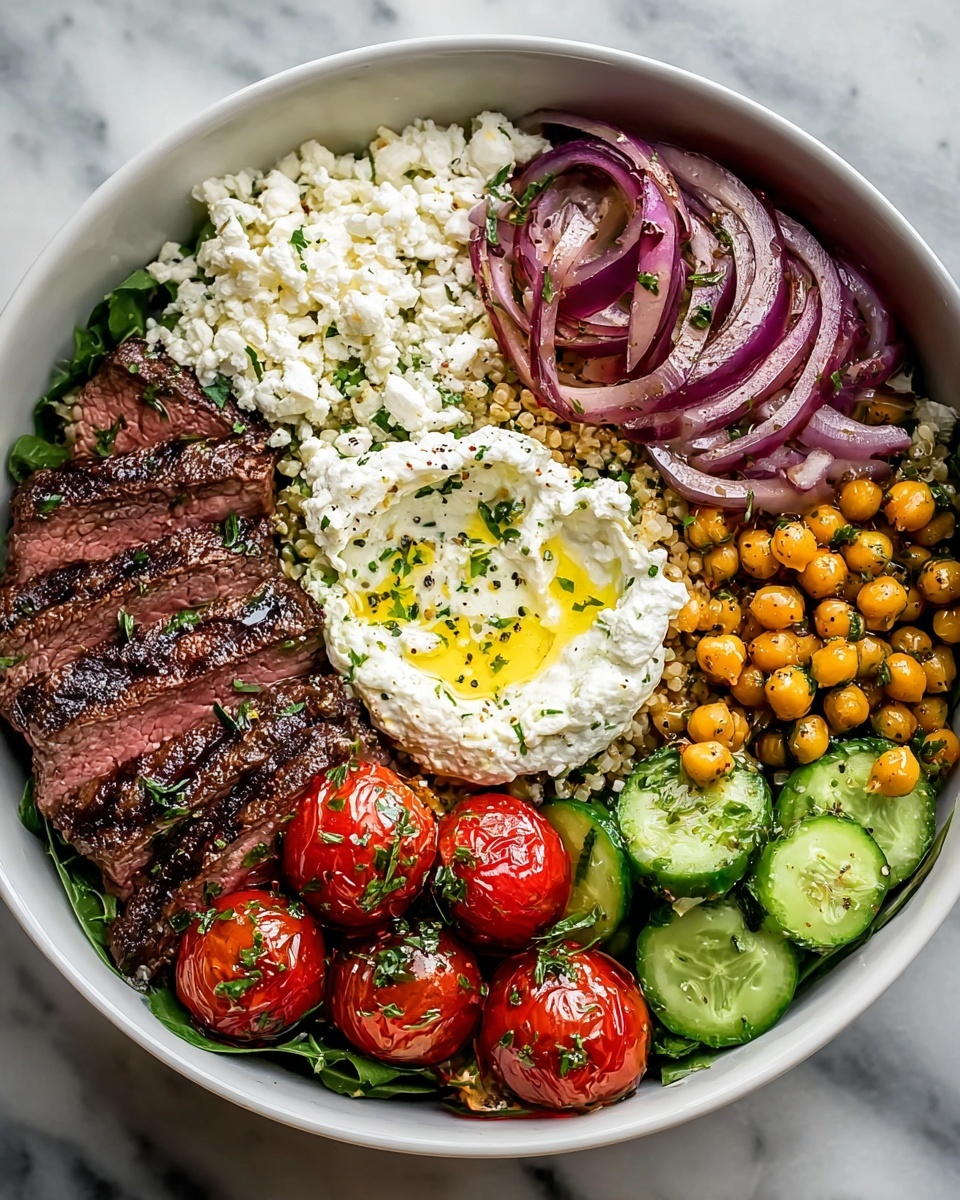 Mediterranean Steak Bowl Recipe - Recipe Image