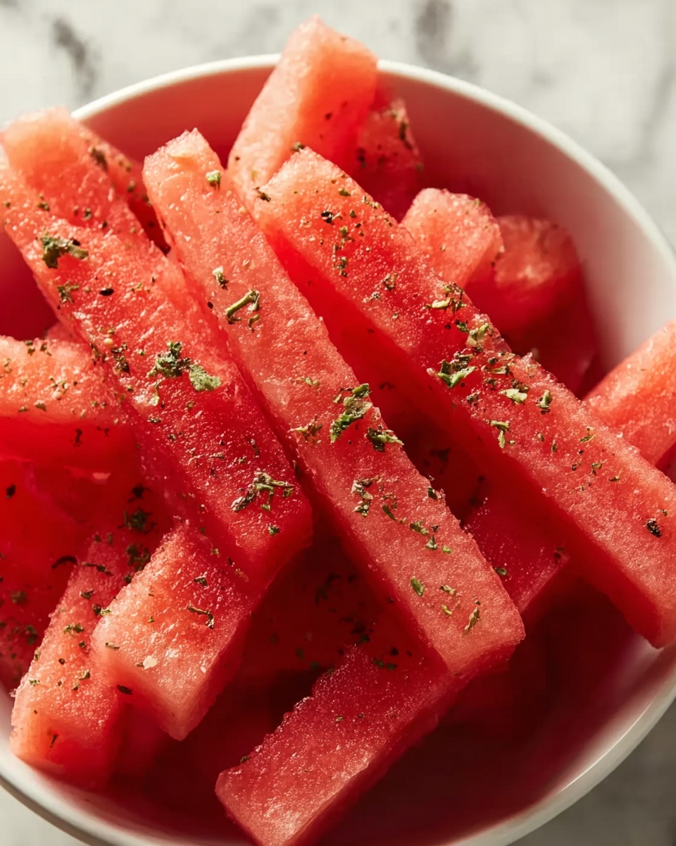 Watermelon Fries with Lime, Chili, and Honey Recipe - Recipe Image