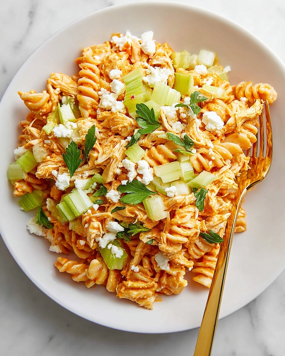 Buffalo Chicken Pasta Salad Recipe - Recipe Image