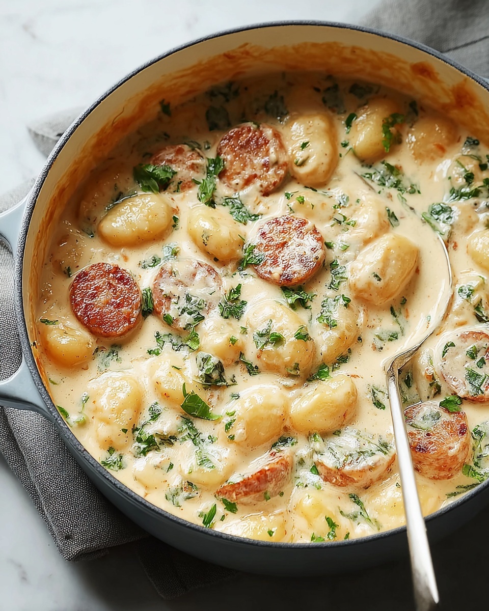 Creamy One-Pot Sausage Gnocchi: A Comforting, Hearty Meal Recipe - Recipe Image