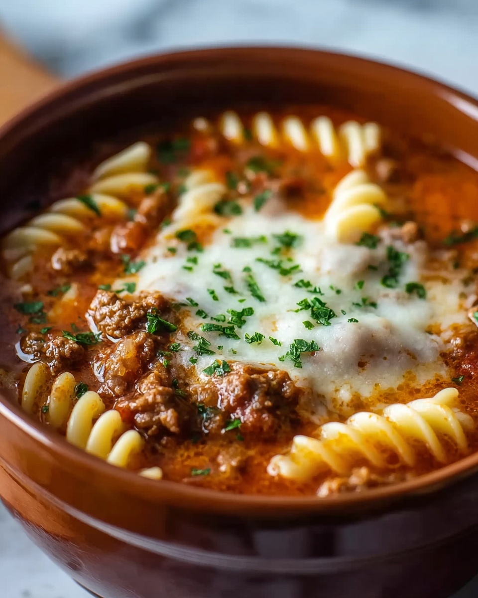 Slow Cooker Lasagna Soup Recipe - Recipe Image