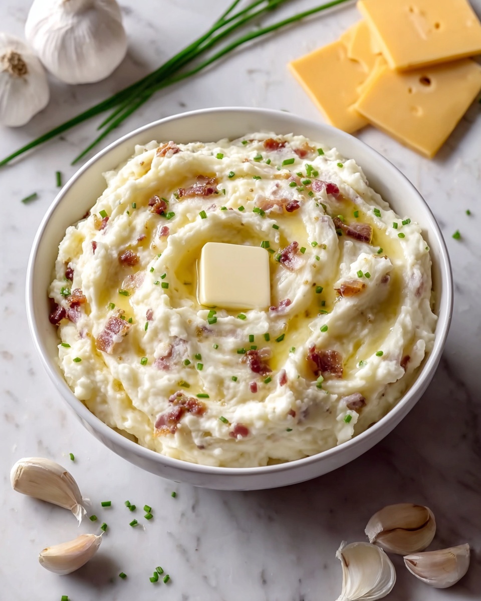 Crockpot Garlic Mashed Potatoes Recipe - Recipe Image