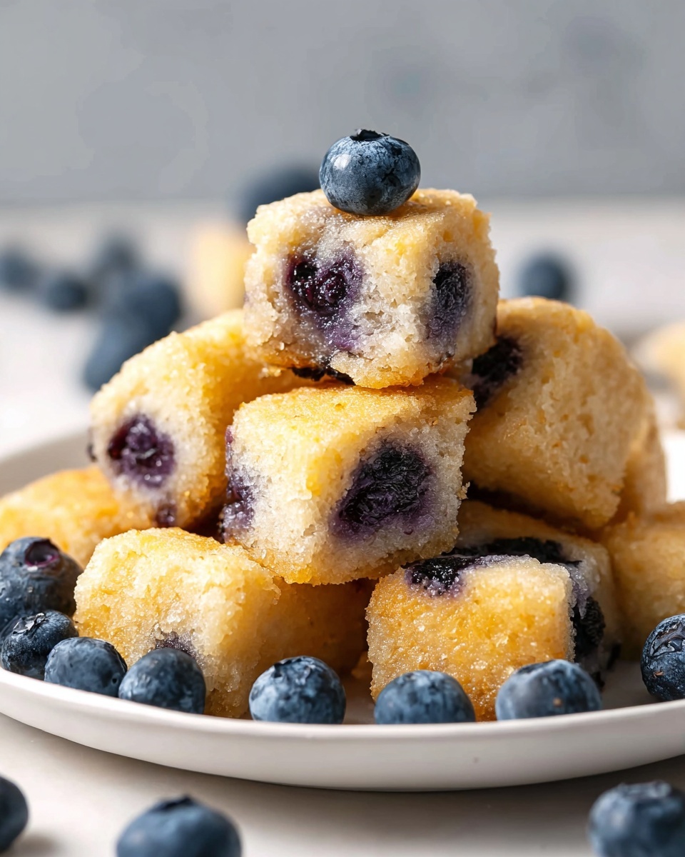 Baked Blueberry Fritter Bites Recipe - Recipe Image