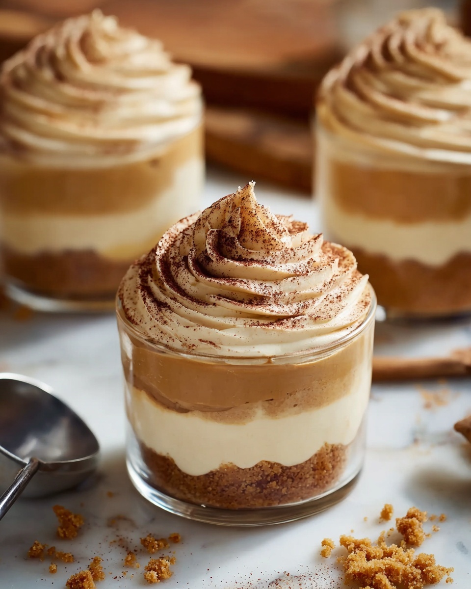 No-Bake Mini Pumpkin Cheesecakes Recipe - Recipe Image