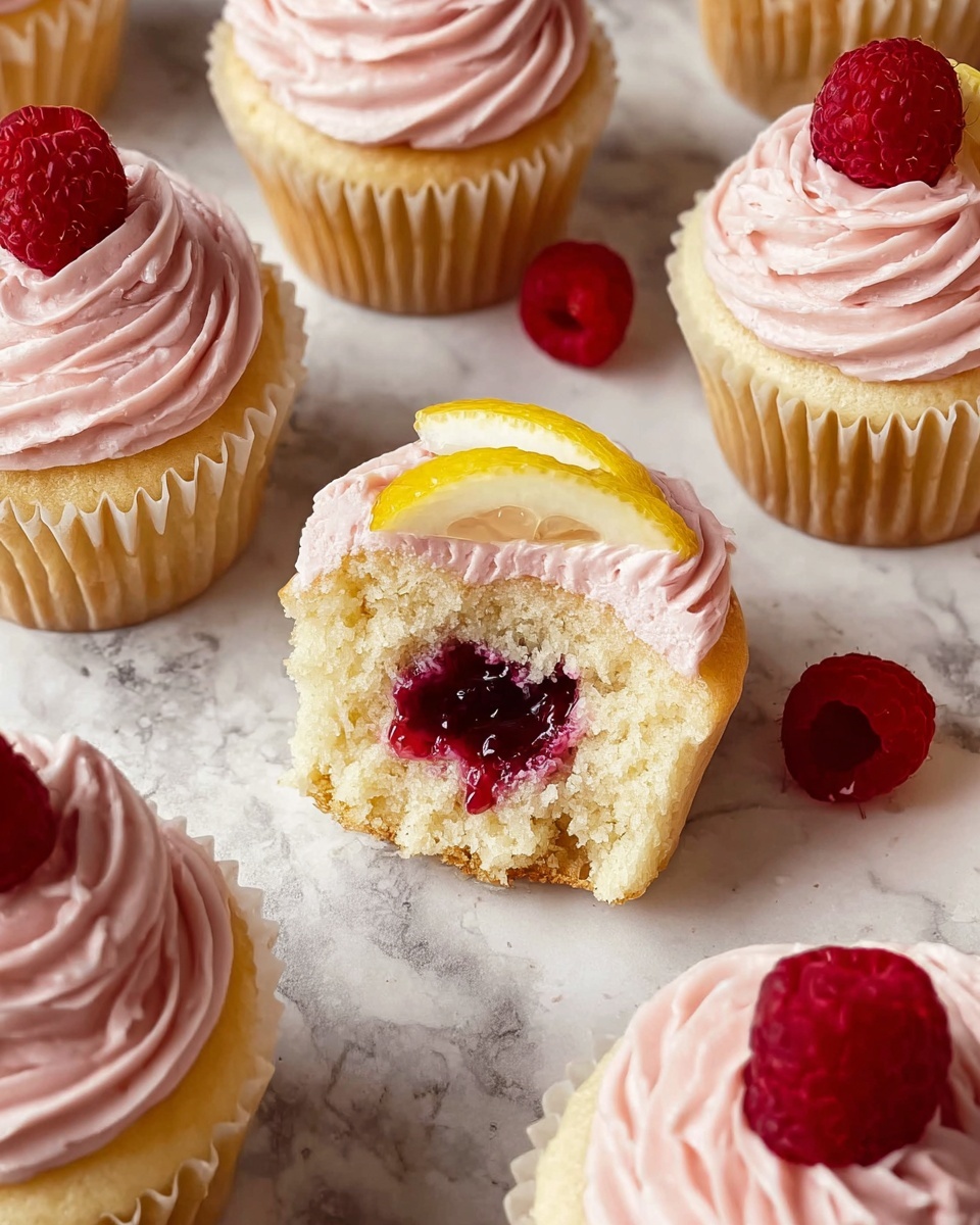 Lemon Raspberry Jam Cupcakes Recipe - Recipe Image