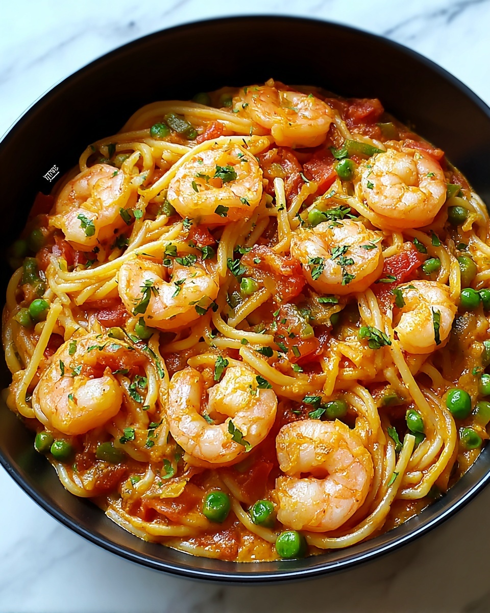 Creamy Garlic Shrimp Pasta Recipe - Recipe Image