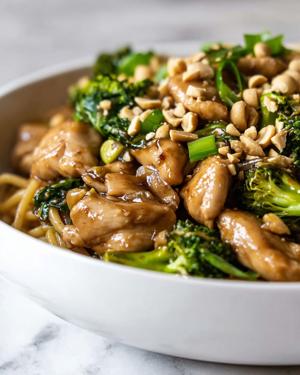 Thai Chicken Rice Noodle Stir Fry Recipe - Recipe Image