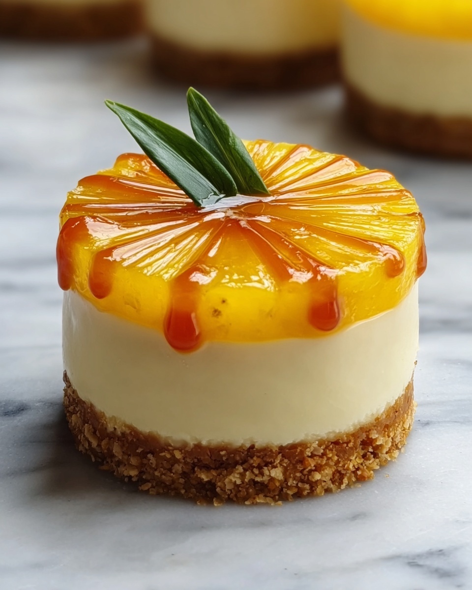 Mini Pineapple Upside Down Cheesecakes Recipe - Recipe Image