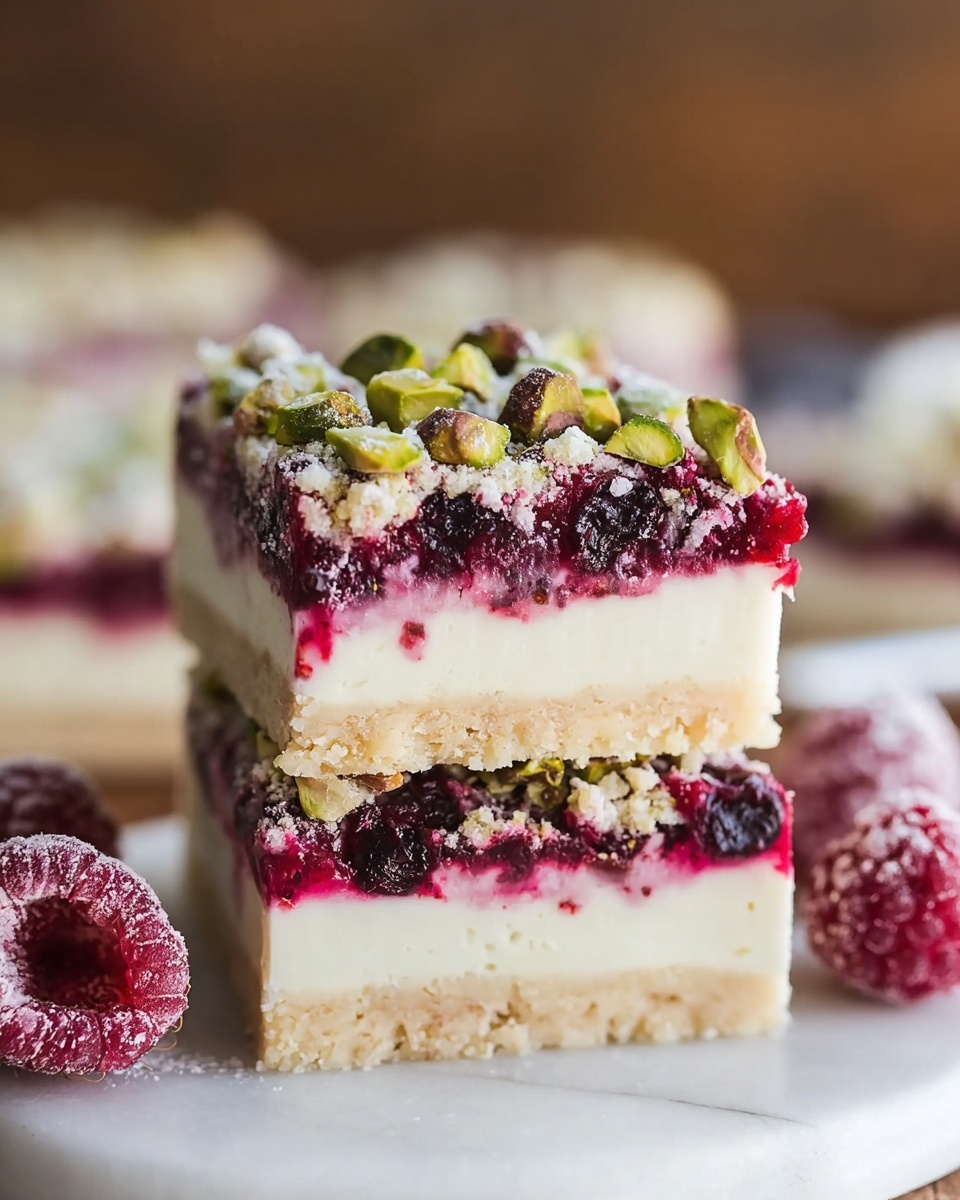 Pistachio Shortbread Bars Recipe - Recipe Image