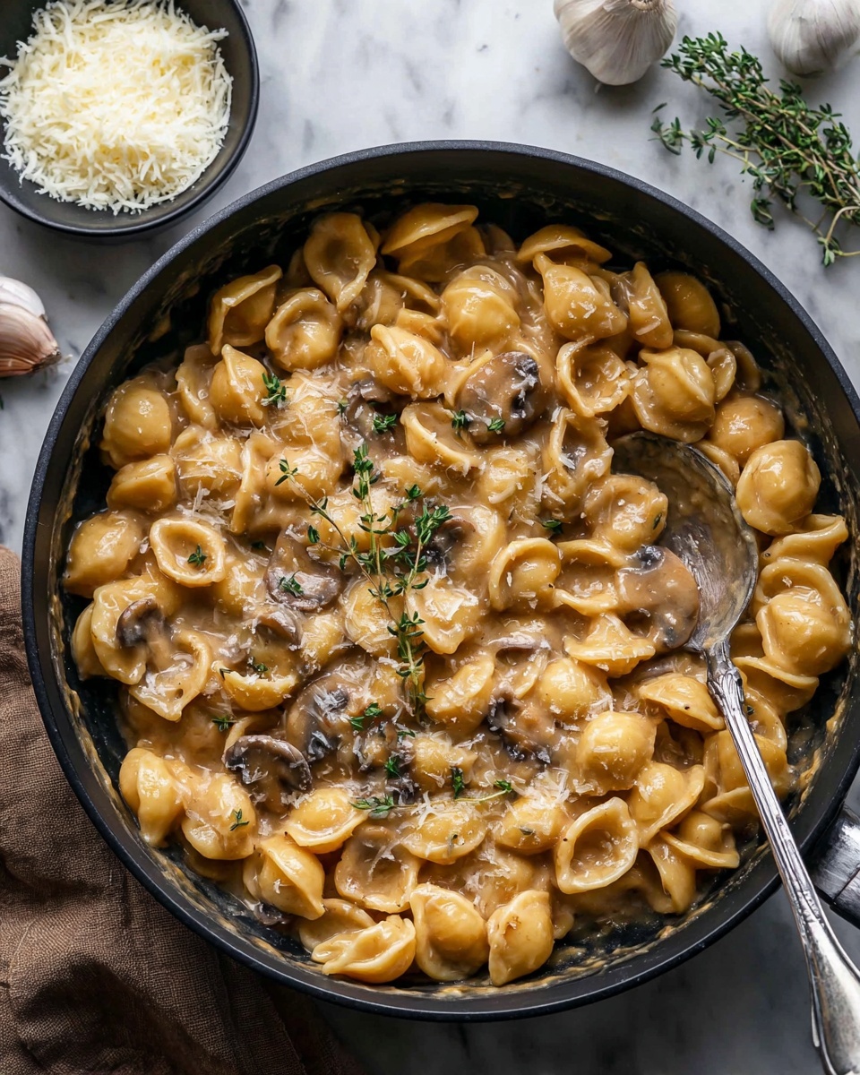 One Pot French Onion Pasta Recipe - Recipe Image