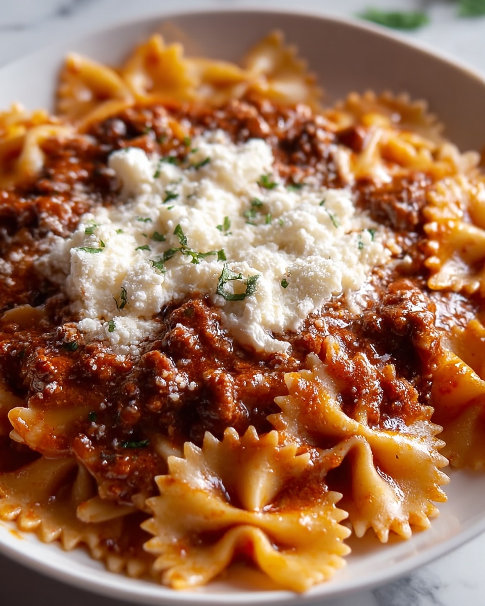 Easy Bow Tie Pasta Lasagna Recipe - Recipe Image