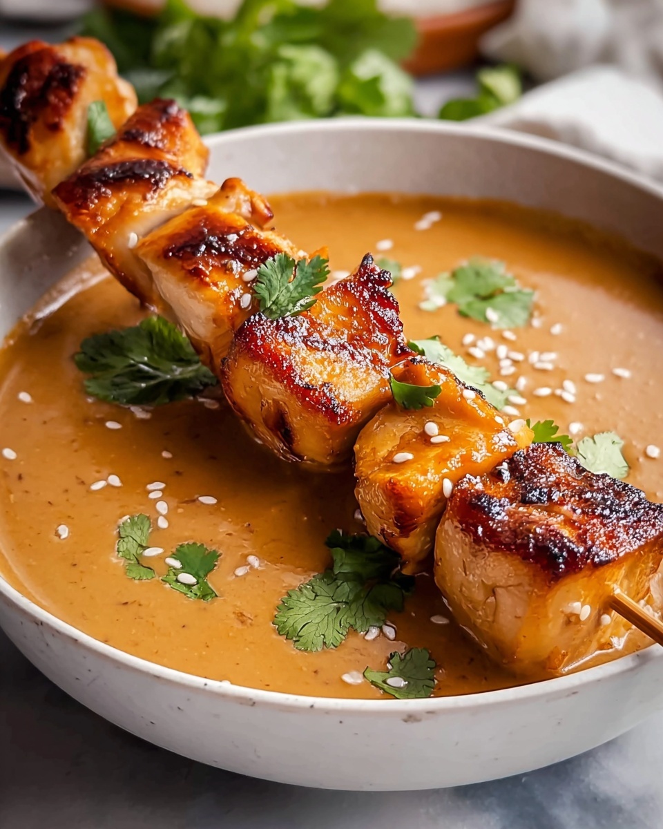 Thai Chicken Satay with Peanut Sauce Recipe - Recipe Image