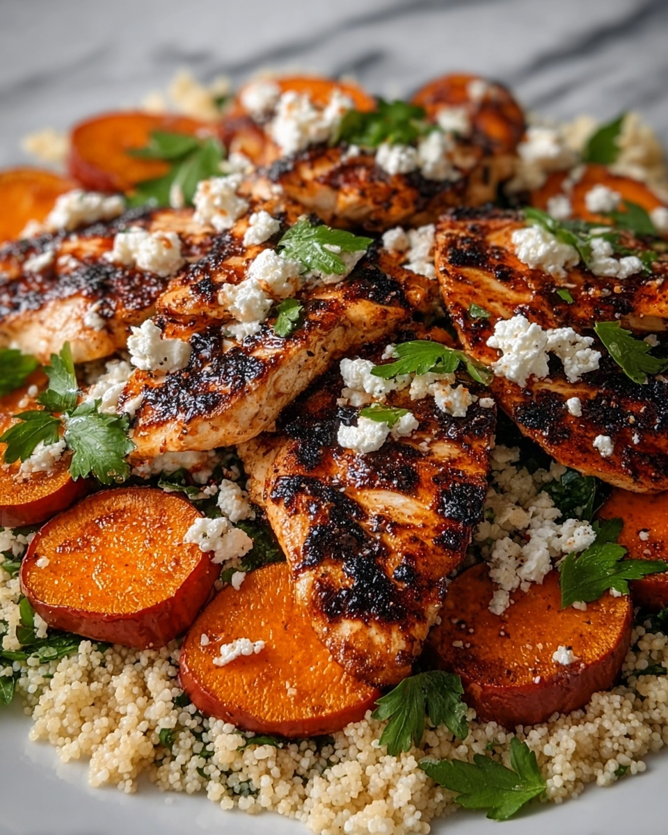 Baked Chicken with Crispy Feta & Herb Vinaigrette Recipe - Recipe Image