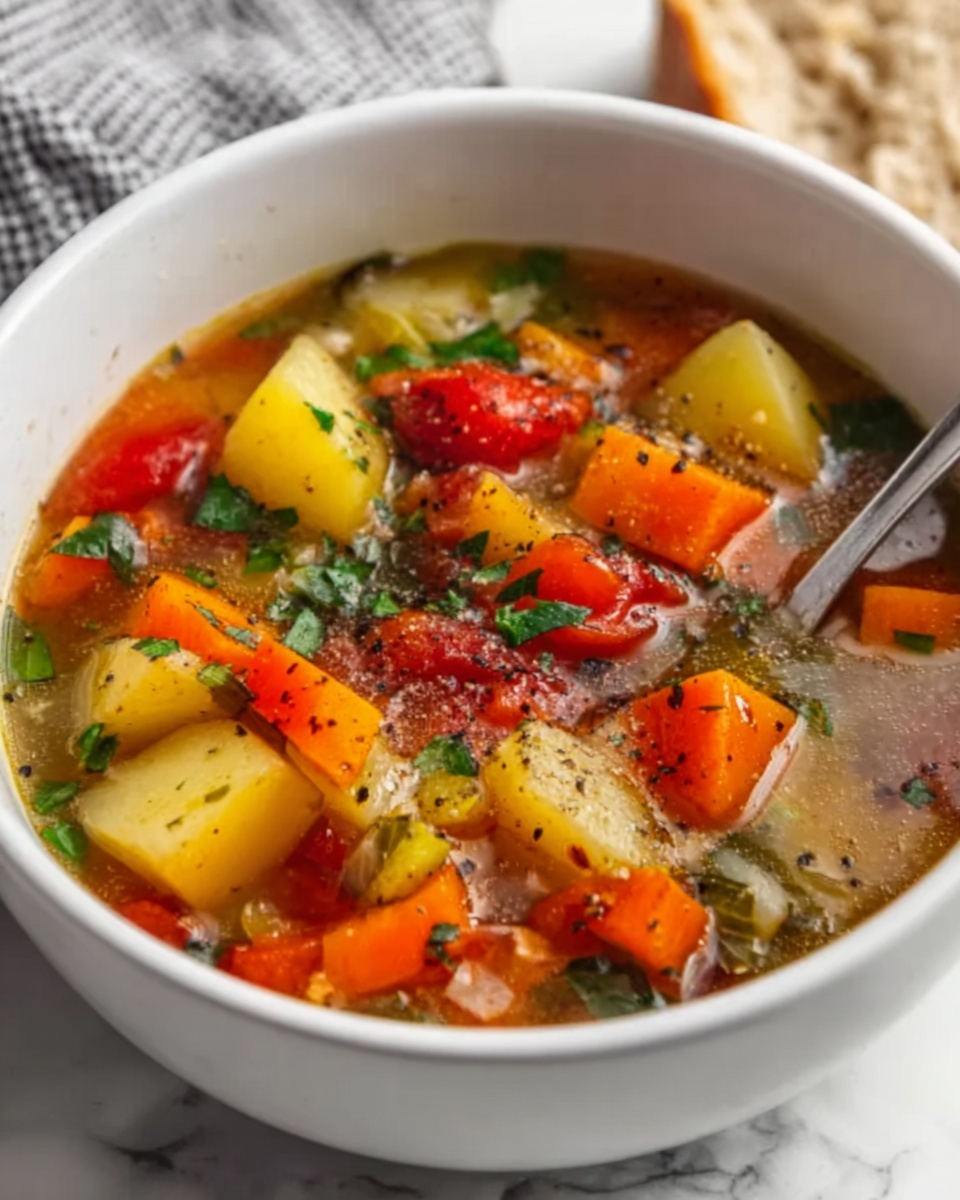 Easy Vegetable Soup Recipe for a Healthy Meal Recipe - Recipe Image