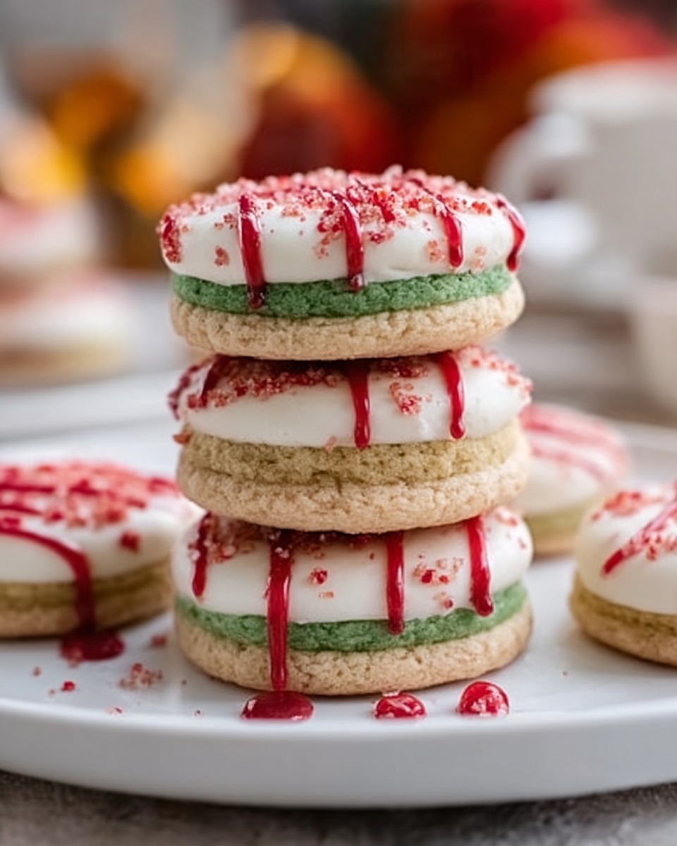 Christmas Tree Cake Macarons Recipe - Recipe Image