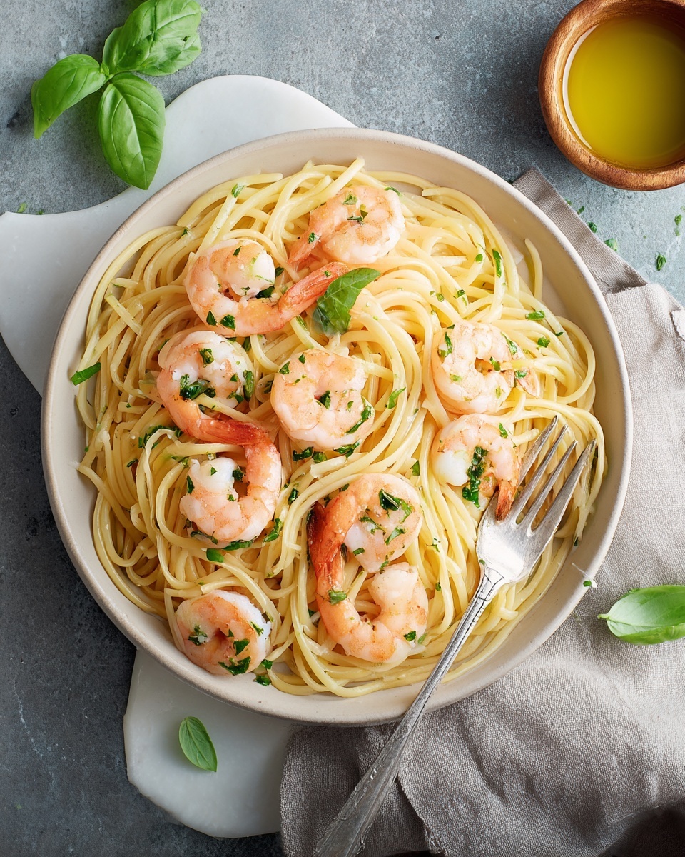 Shrimp Scampi with Whole Wheat Pasta Recipe - Recipe Image
