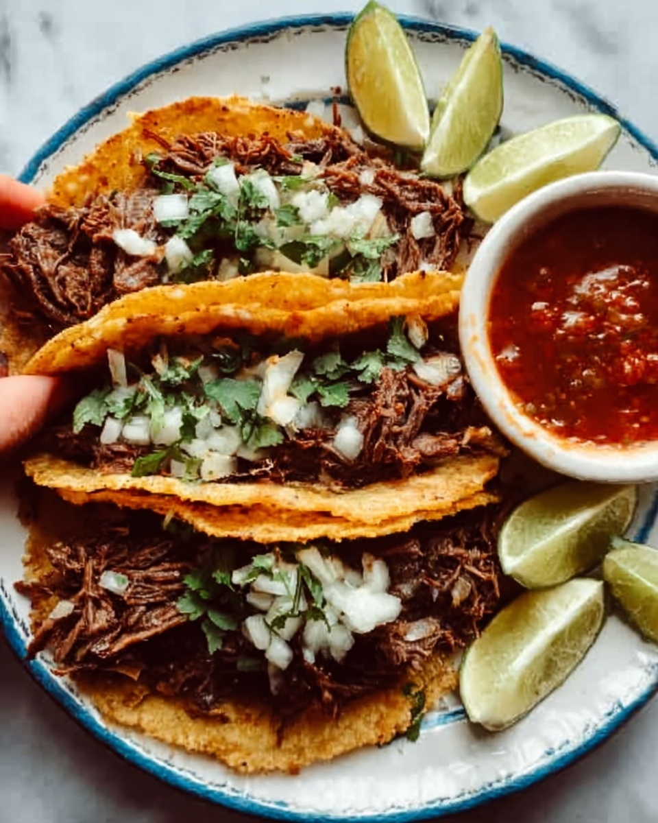 Crockpot Birria Tacos with Dipping Sauce Recipe - Recipe Image