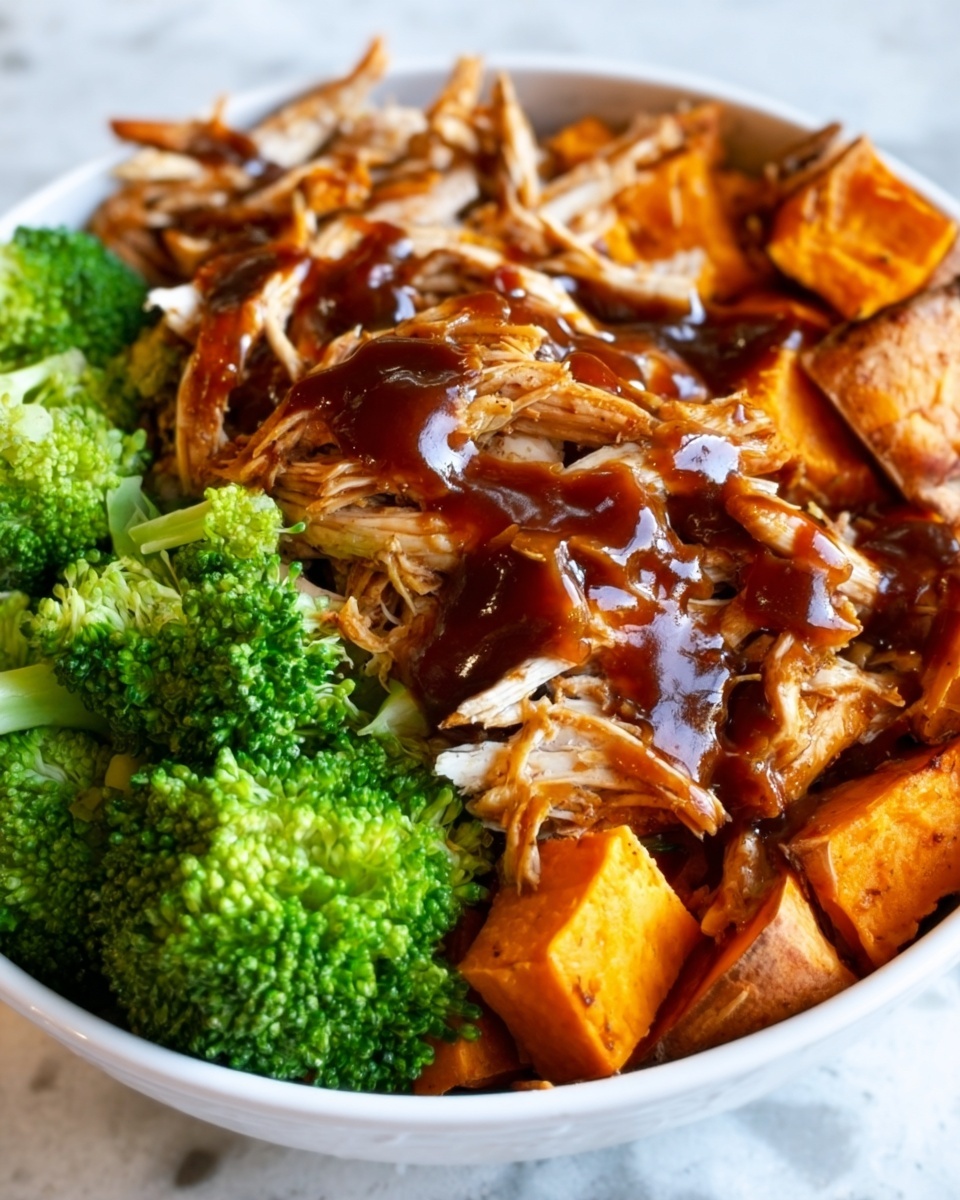BBQ Chicken & Roasted Sweet Potato Bowls Recipe - Recipe Image