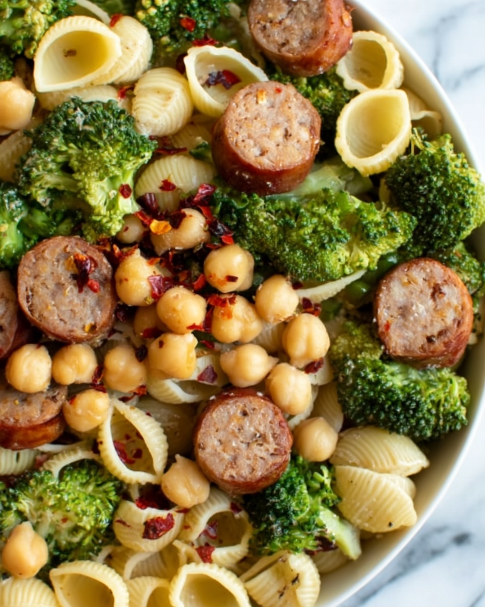 One Pot Orecchiette with Sausage and Broccoli Recipe - Recipe Image
