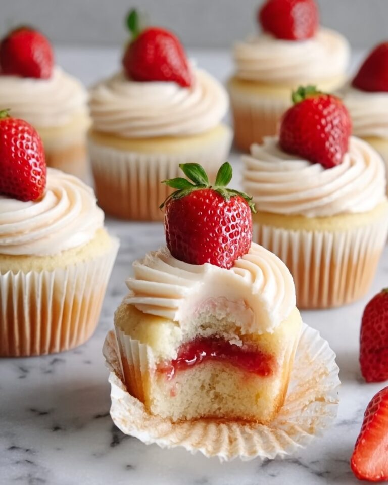 Strawberry Filled Cupcakes Recipe