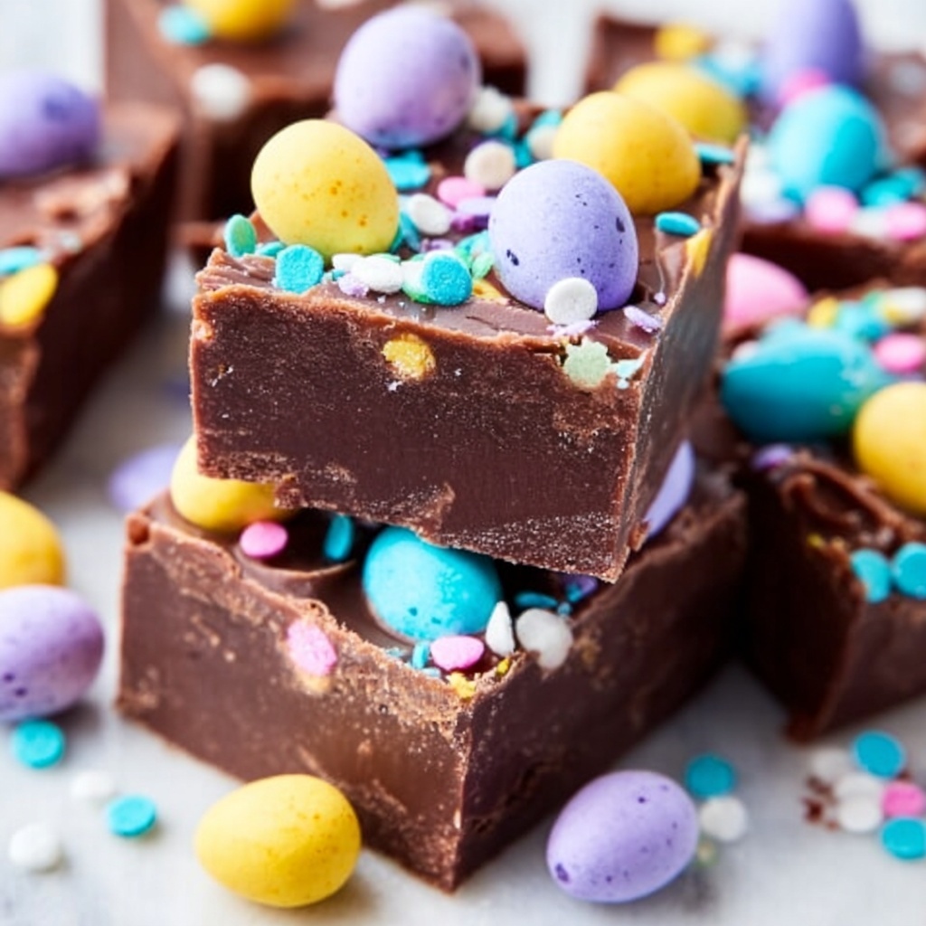 Easter Chocolate Fudge Recipe - Recipe Image