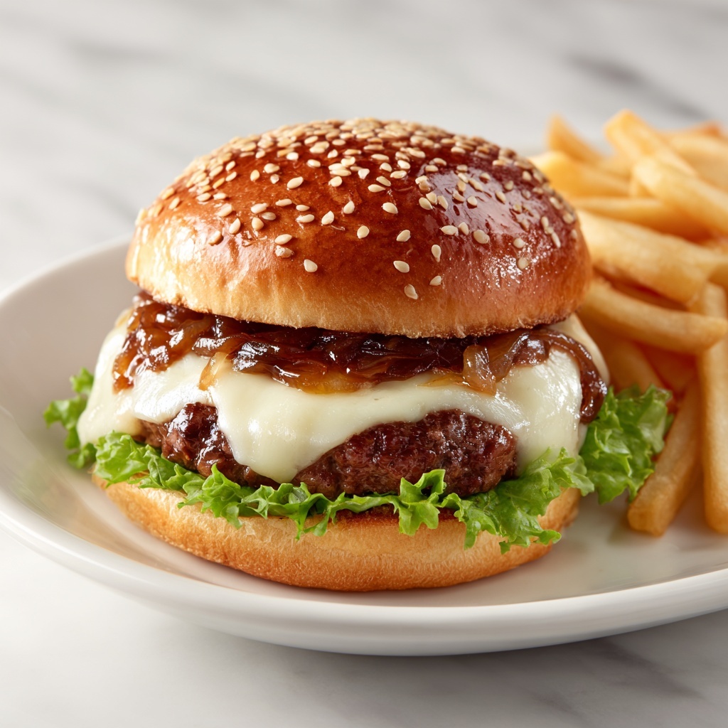 Mushroom Beef Burgers Recipe - Recipe Image