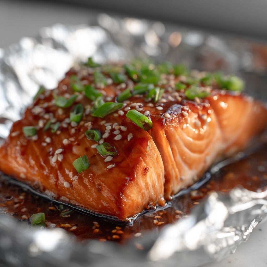 Asian Salmon in Foil Recipe - Recipe Image