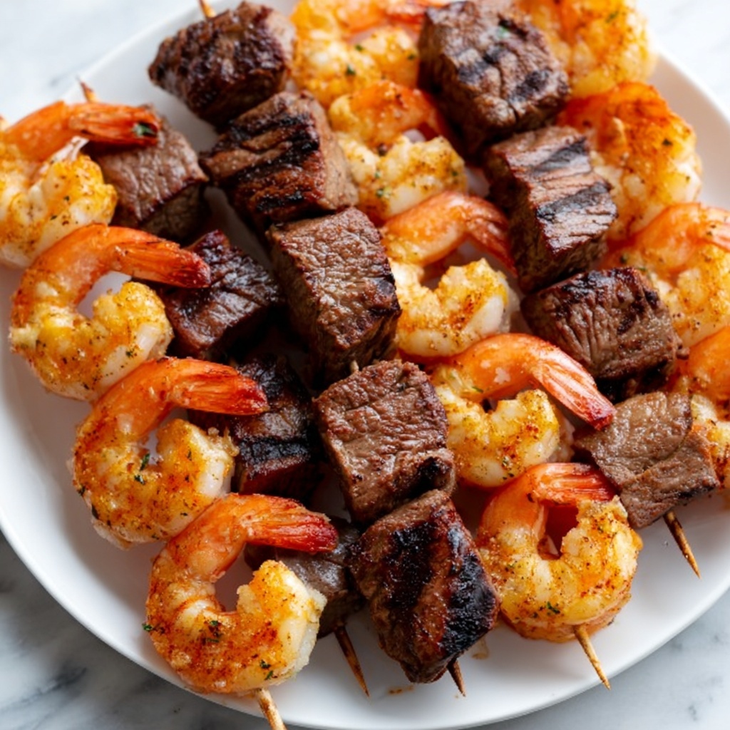 Steak and Shrimp Kabobs Recipe - Recipe Image