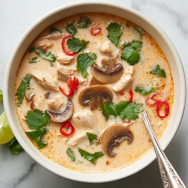 Slow Cooker Tom Kha Soup (Thai Coconut Chicken Soup) Recipe