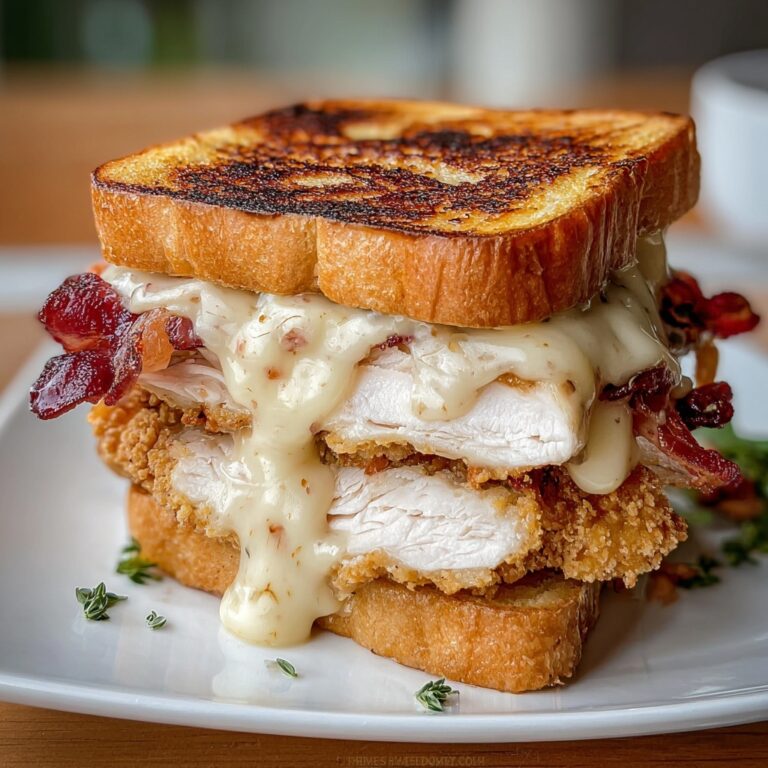 Grilled Chicken Cordon Bleu Sandwich Recipe