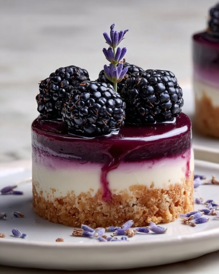 Mini Blackberry Lavender Cheesecakes Recipe