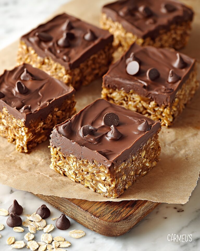 No-Bake Chocolate Oatmeal Cookie Bars Recipe