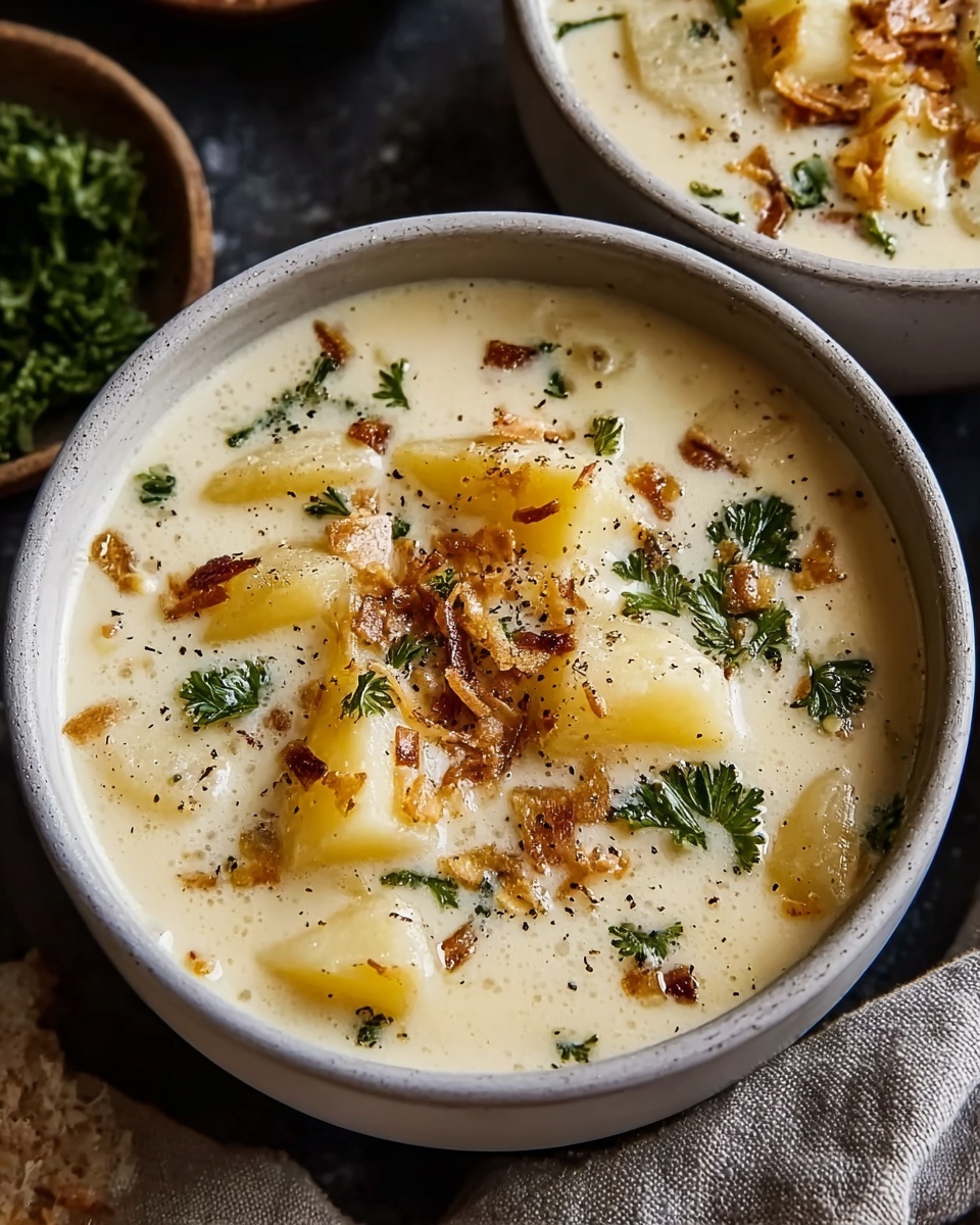 Comforting Loaded Baked Potato Soup Recipe - Recipe Image