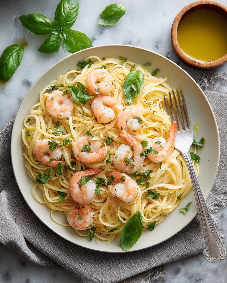 Shrimp Scampi with Whole Wheat Pasta Recipe - Recipe Image