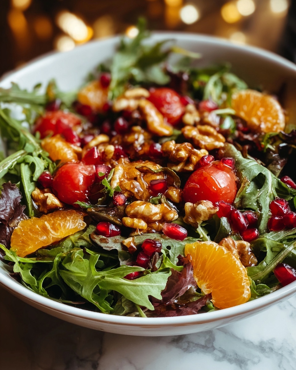 Christmas Salad with Honey Mustard Dressing Recipe - Recipe Image