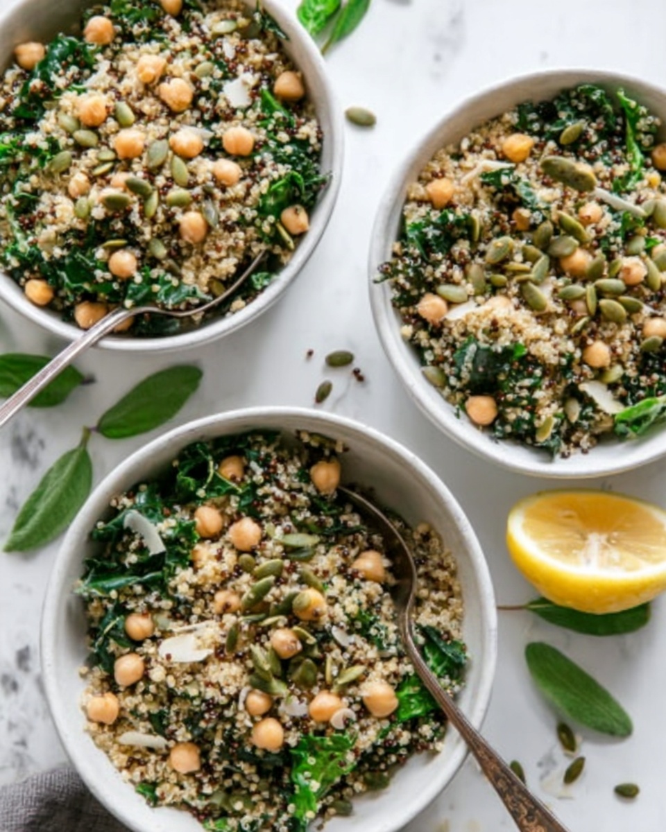 Herbed Quinoa & Chickpea Salad with Lemon Recipe - Recipe Image