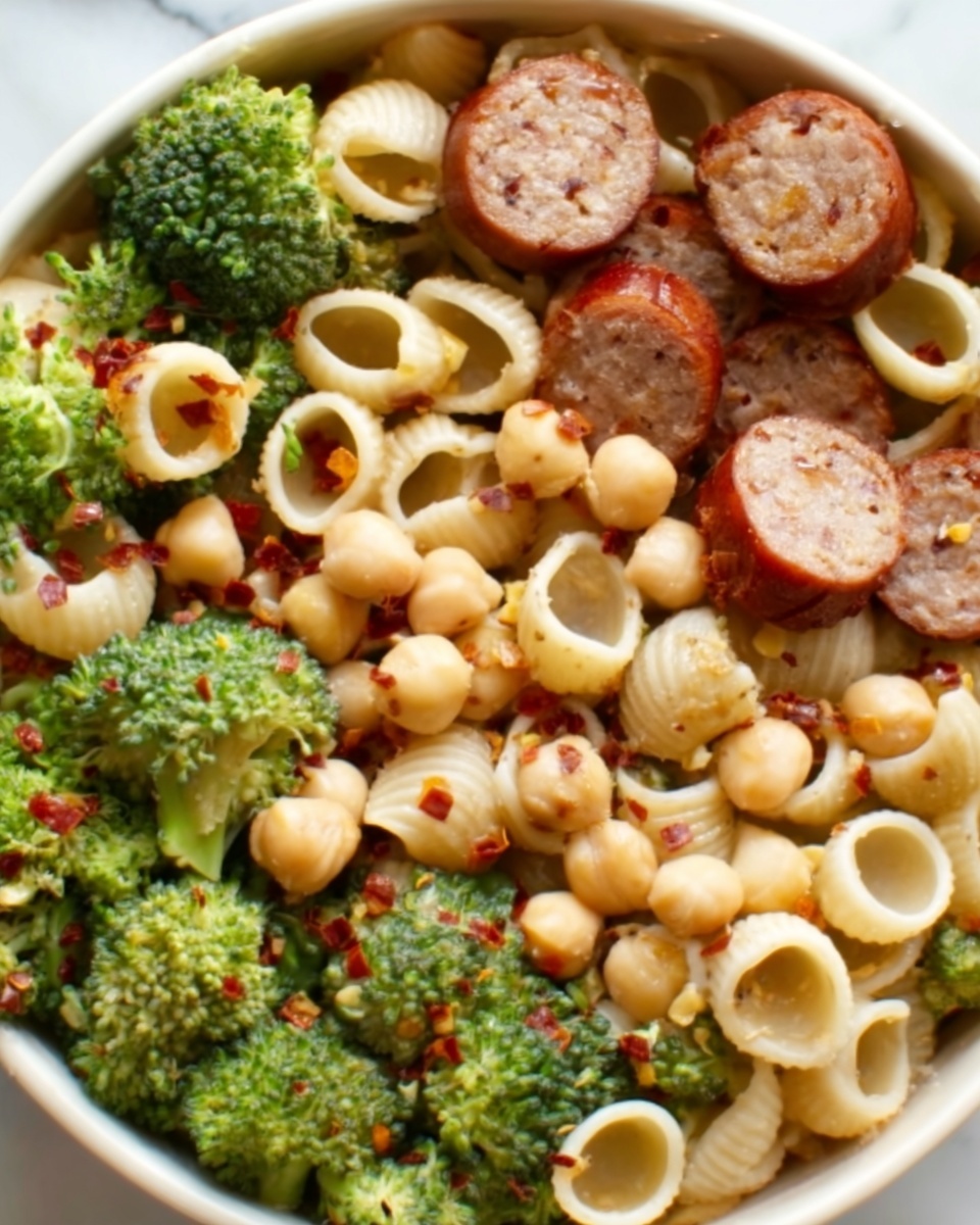 One Pot Orecchiette with Sausage and Broccoli Recipe - Recipe Image